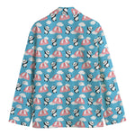 Cute Panda And Parachute Pattern Print Men's Blazer