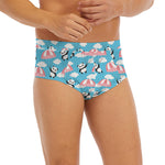 Cute Panda And Parachute Pattern Print Men's Briefs
