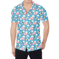 Cute Panda And Parachute Pattern Print Men's Shirt
