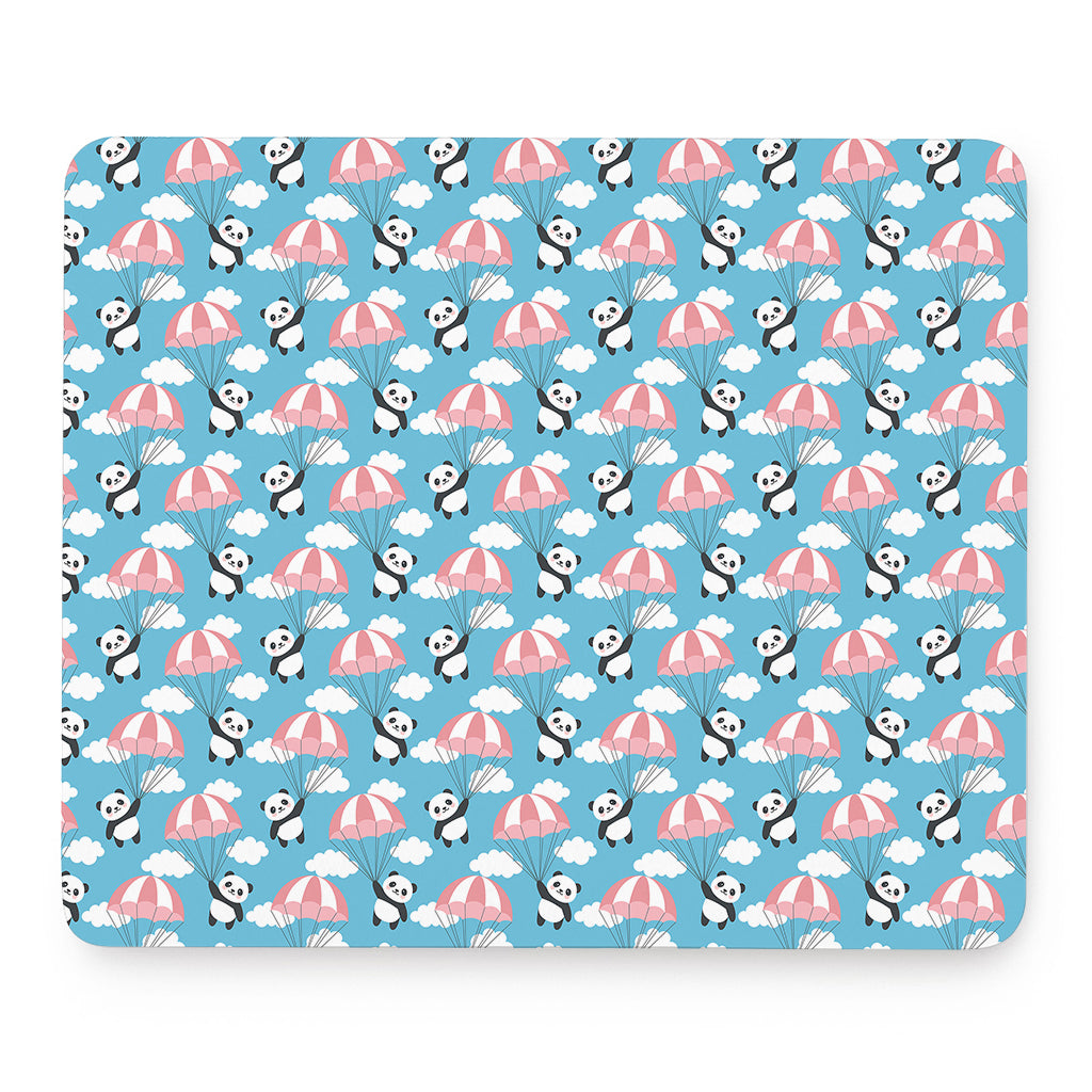 Cute Panda And Parachute Pattern Print Mouse Pad