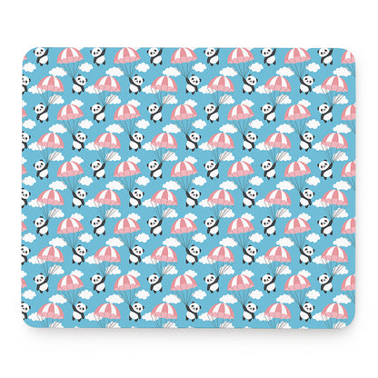 Cute Panda And Parachute Pattern Print Mouse Pad