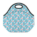 Cute Panda And Parachute Pattern Print Neoprene Lunch Bag
