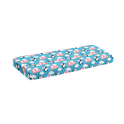 Cute Panda And Parachute Pattern Print Piano Keyboard Cover