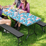 Cute Panda And Parachute Pattern Print Picnic Table Cover