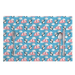 Cute Panda And Parachute Pattern Print Placemat