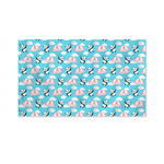Cute Panda And Parachute Pattern Print Polyester Flag