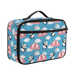 Cute Panda And Parachute Pattern Print Portable Lunch Bag