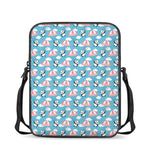 Cute Panda And Parachute Pattern Print Rectangular Crossbody Bag