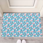 Cute Panda And Parachute Pattern Print Rubber Doormat