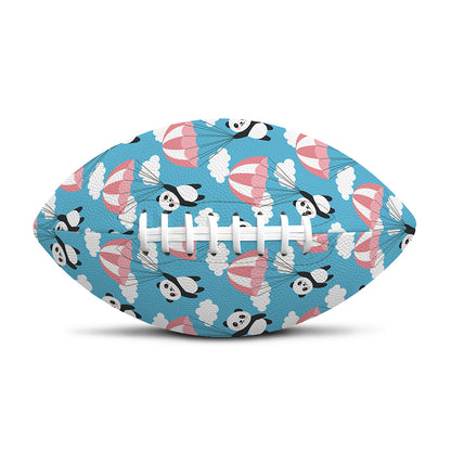 Cute Panda And Parachute Pattern Print Rugby Ball
