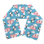 Cute Panda And Parachute Pattern Print Scarf