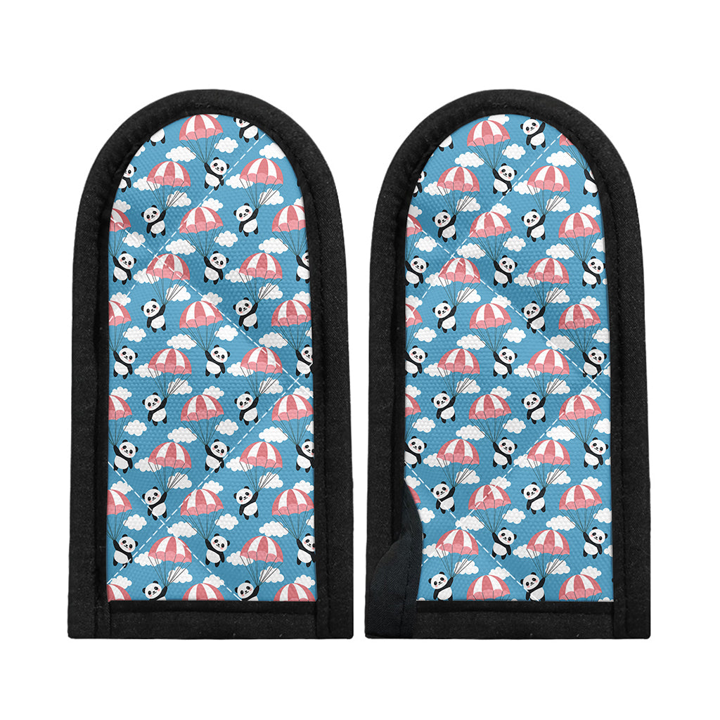 Cute Panda And Parachute Pattern Print Skillet Handle Cover