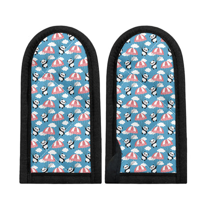 Cute Panda And Parachute Pattern Print Skillet Handle Cover