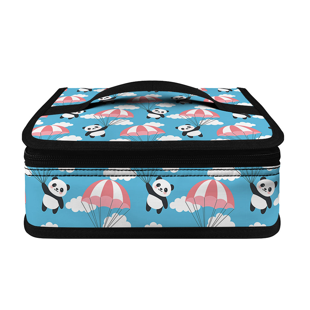 Cute Panda And Parachute Pattern Print Small Lunch Bag