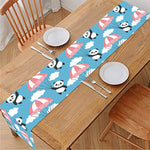 Cute Panda And Parachute Pattern Print Table Runner