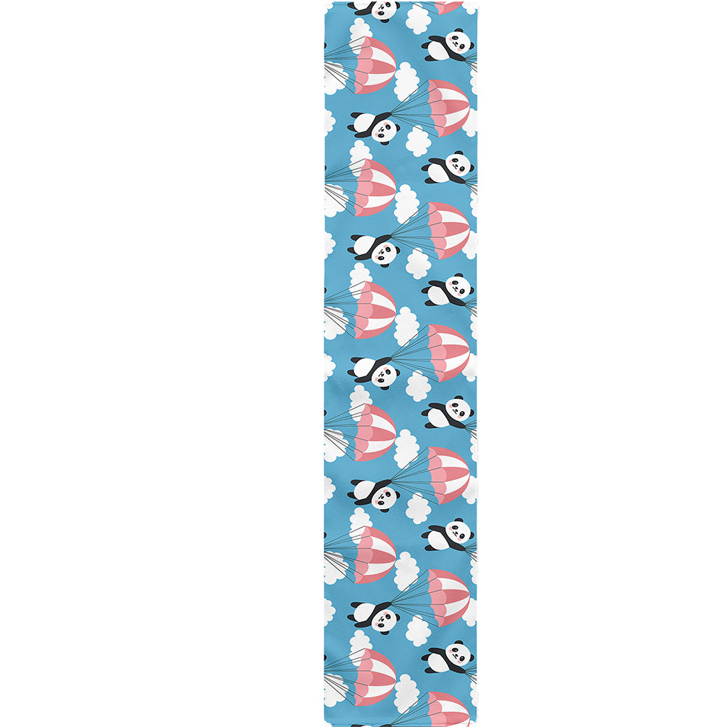 Cute Panda And Parachute Pattern Print Table Runner