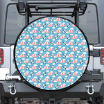 Cute Panda And Parachute Pattern Print Tire Cover