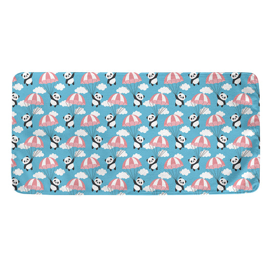 Cute Panda And Parachute Pattern Print Towel