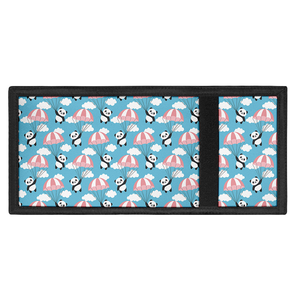 Cute Panda And Parachute Pattern Print Trifold Wallet