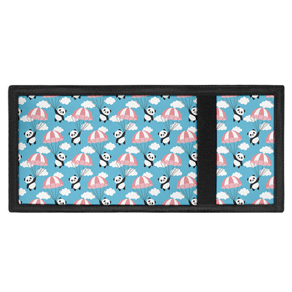 Cute Panda And Parachute Pattern Print Trifold Wallet