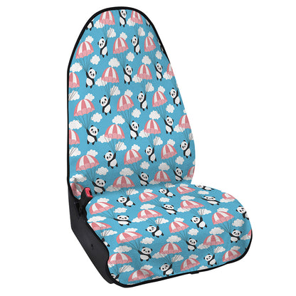Cute Panda And Parachute Pattern Print Waterproof Car Seat Cover