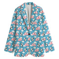 Cute Panda And Parachute Pattern Print Women's Blazer