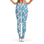 Cute Panda And Parachute Pattern Print Women's Leggings
