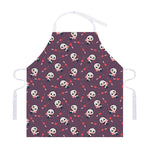Cute Panda Cupid Valentine Pattern Print Adjustable Apron