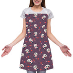 Cute Panda Cupid Valentine Pattern Print Adjustable Apron