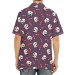 Cute Panda Cupid Valentine Pattern Print Aloha Shirt