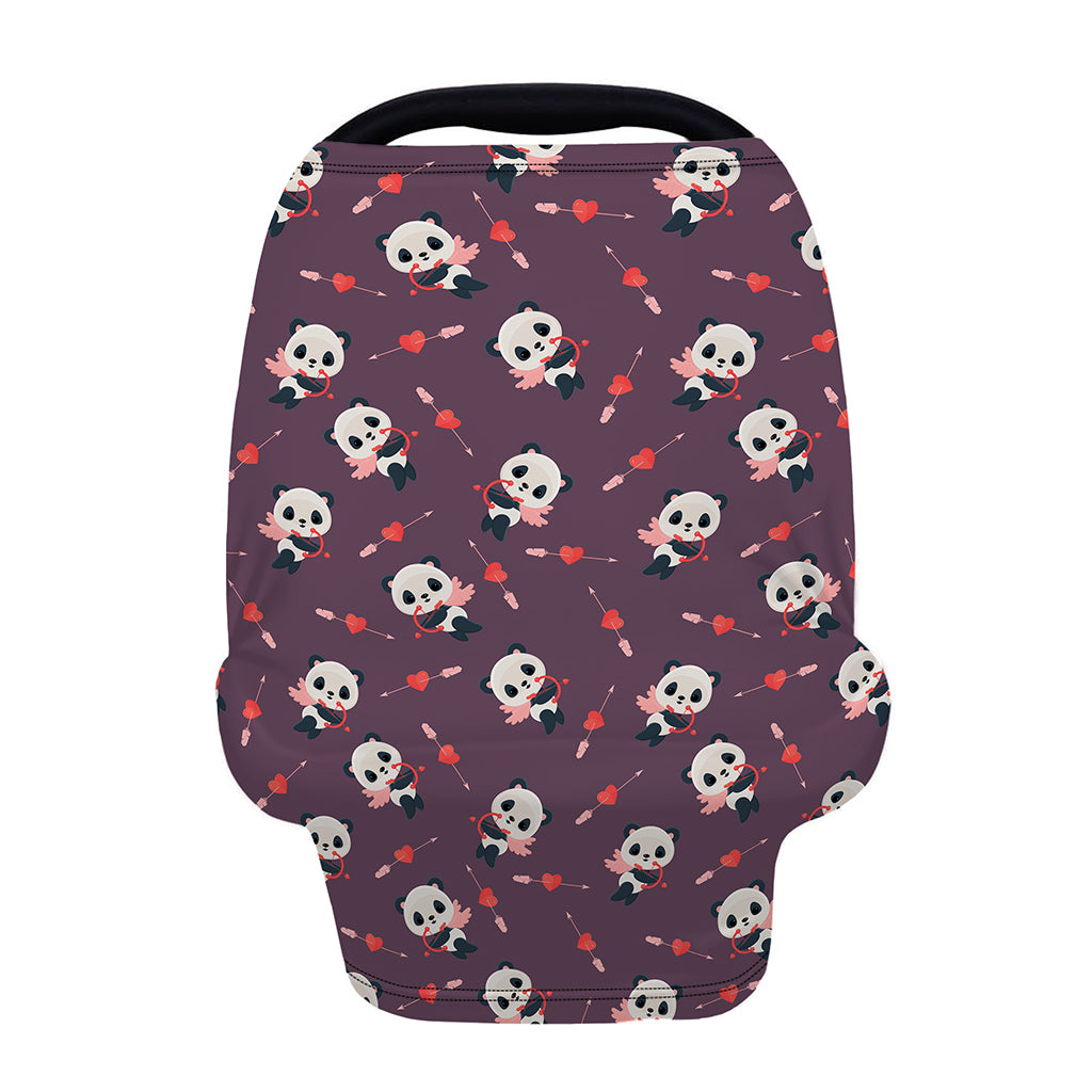 Cute Panda Cupid Valentine Pattern Print Baby Seat Cover