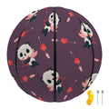 Cute Panda Cupid Valentine Pattern Print Basketball