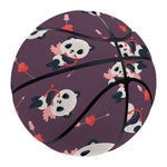 Cute Panda Cupid Valentine Pattern Print Basketball