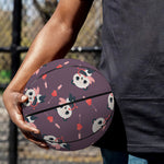 Cute Panda Cupid Valentine Pattern Print Basketball