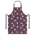 Cute Panda Cupid Valentine Pattern Print Bib Apron With Pocket