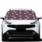Cute Panda Cupid Valentine Pattern Print Car Windshield Snow Cover