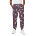 Cute Panda Cupid Valentine Pattern Print Cotton Sweatpants