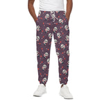 Cute Panda Cupid Valentine Pattern Print Cotton Pants
