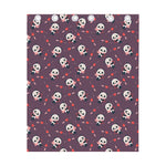 Cute Panda Cupid Valentine Pattern Print Curtain