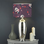 Cute Panda Cupid Valentine Pattern Print Drum Lamp Shade