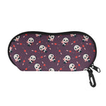 Cute Panda Cupid Valentine Pattern Print Glasses Case