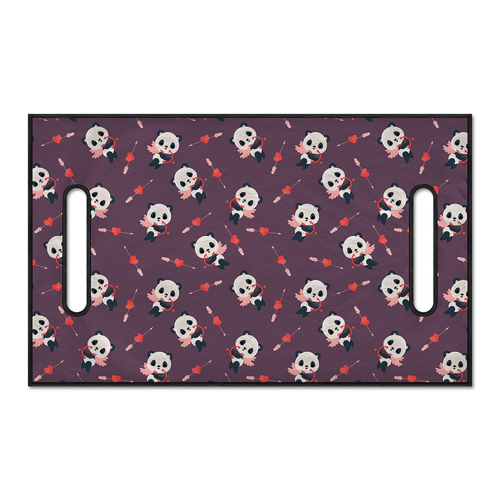 Cute Panda Cupid Valentine Pattern Print Golf Cart Seat Cover