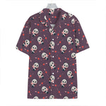 Cute Panda Cupid Valentine Pattern Print Hawaiian Shirt