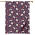 Cute Panda Cupid Valentine Pattern Print House Flag