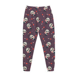 Cute Panda Cupid Valentine Pattern Print Jogger Pants