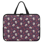 Cute Panda Cupid Valentine Pattern Print Laptop Sleeve With Handle
