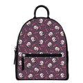 Cute Panda Cupid Valentine Pattern Print Leather Backpack