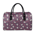 Cute Panda Cupid Valentine Pattern Print Leather Duffel Bag