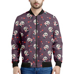 Cute Panda Cupid Valentine Pattern Print Men's Bomber Jacket