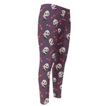 Cute Panda Cupid Valentine Pattern Print Men's Compression Pants